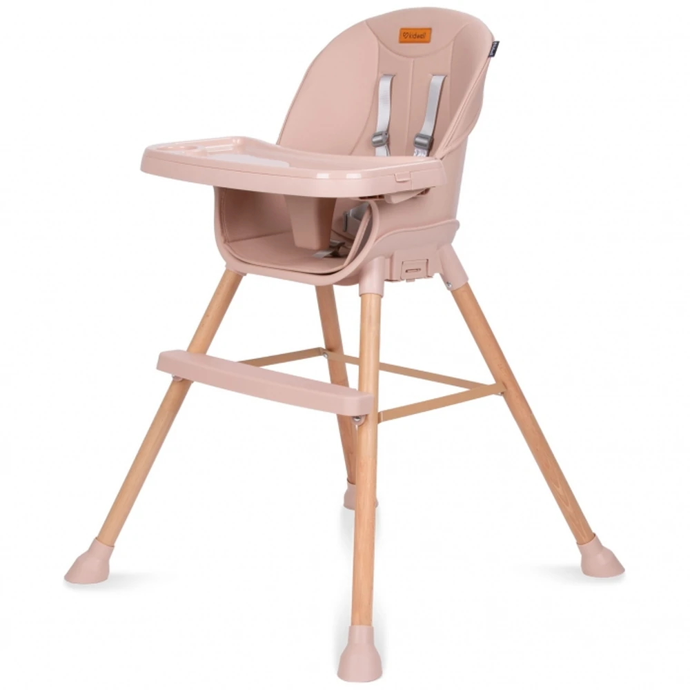 Scaun de masa 4 in 1 Kidwell EATAN Wood Pink [1]