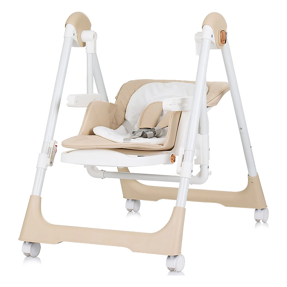 Scaun de masa Chipolino Milk Shake 2 in 1, Beige 6 luni [3]