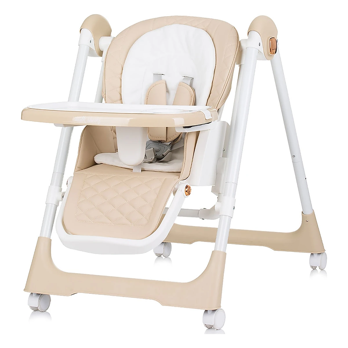 Scaun de masa Chipolino Milk Shake 2 in 1, Beige 6 luni [2]