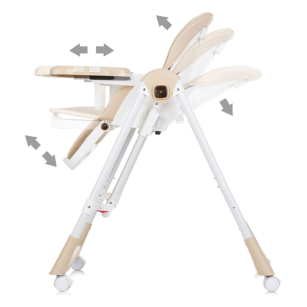 Scaun de masa Chipolino Milk Shake 2 in 1, Beige 6 luni [6]