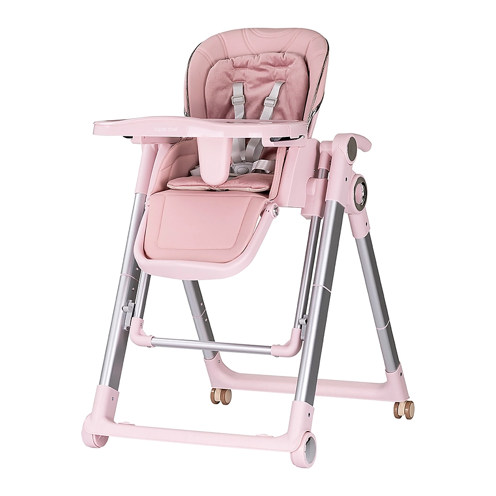 Scaun de masa Chipolino Super Chef 2 in 1, Pink marshmallow [1]