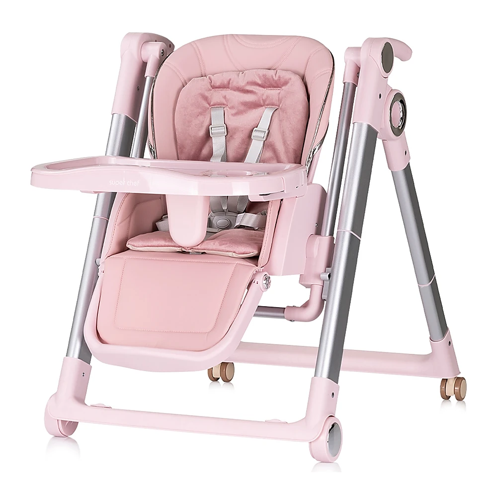 Scaun de masa Chipolino Super Chef 2 in 1, Pink marshmallow [2]
