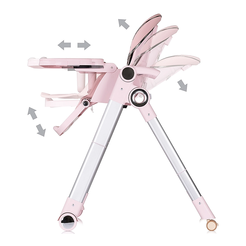 Scaun de masa Chipolino Super Chef 2 in 1, Pink marshmallow [6]