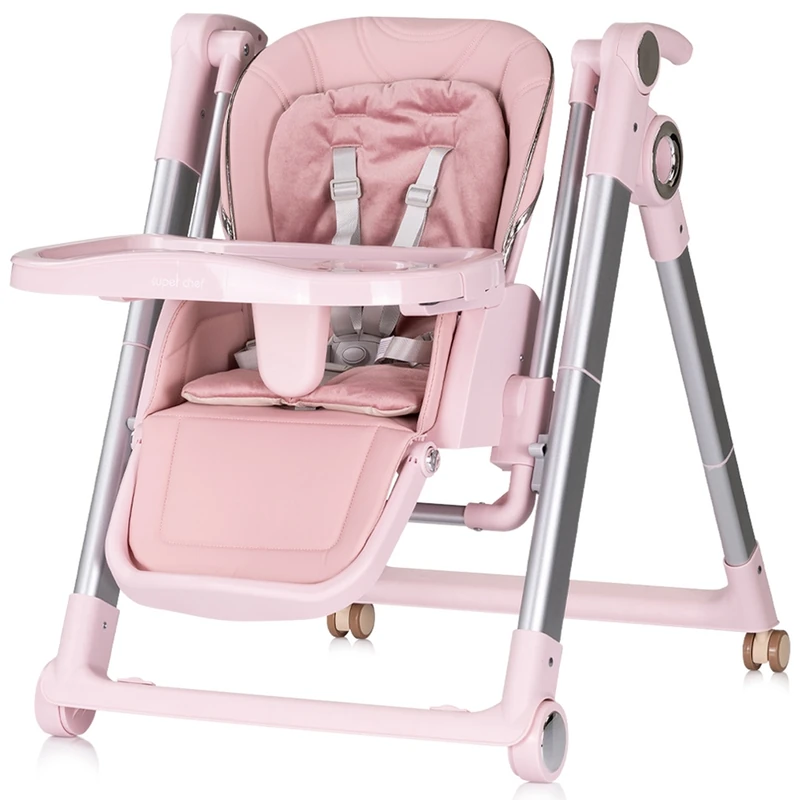 Scaun de masa Chipolino Super Chef 2 in 1, Pink marshmallow [2]
