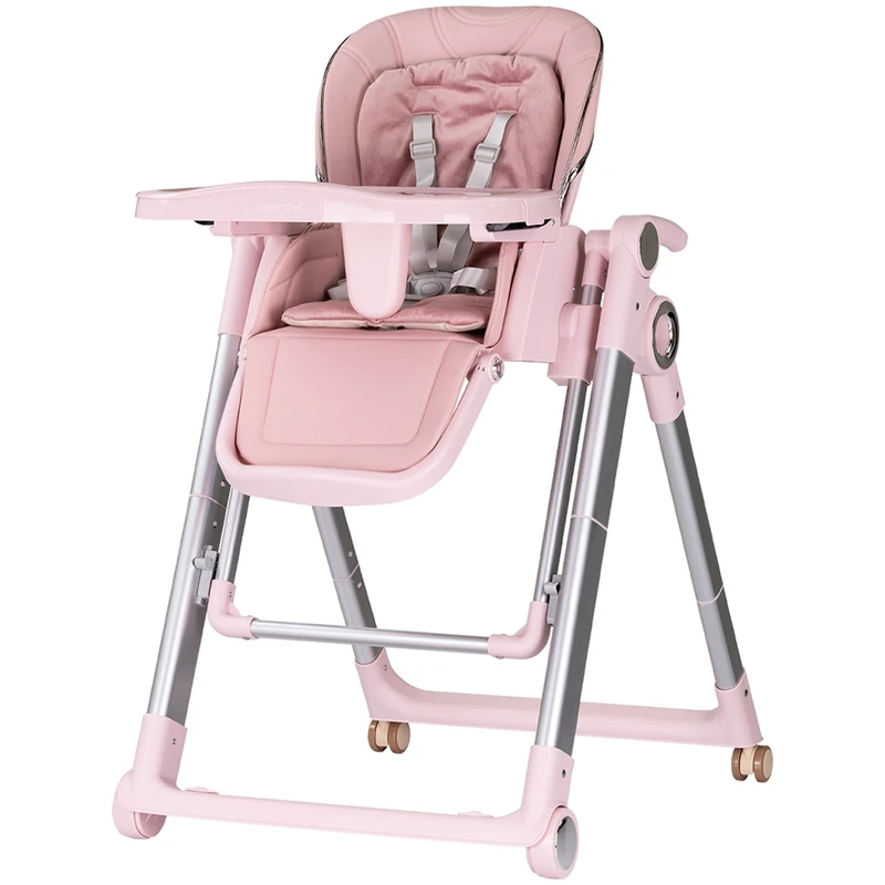 Scaun de masa Chipolino Super Chef 2 in 1, Pink marshmallow [1]
