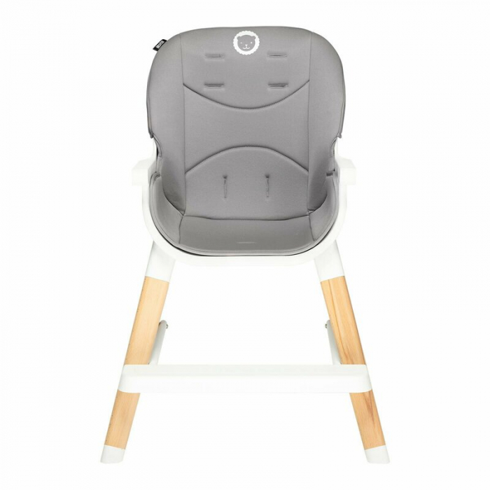 Lionelo - Scaun de masa Mona, 4 in 1, Transformabil, Reglabil in inaltime in 3 pozitii, Conform cu standardele europene de securitate EN14988, EN16120, Stone [11]