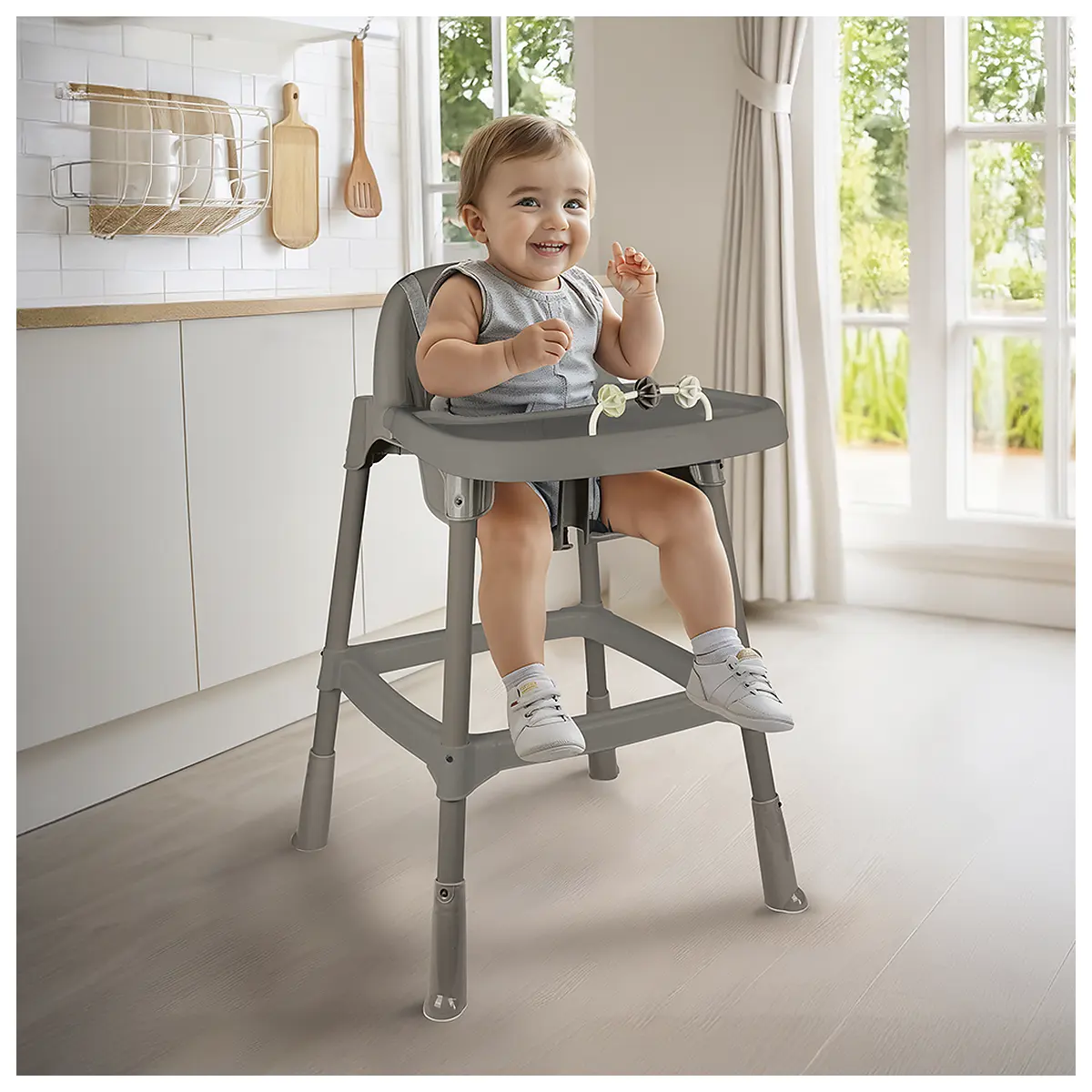 Scaun de masa - Gri Dolu Nuve 6 luni+ [2]