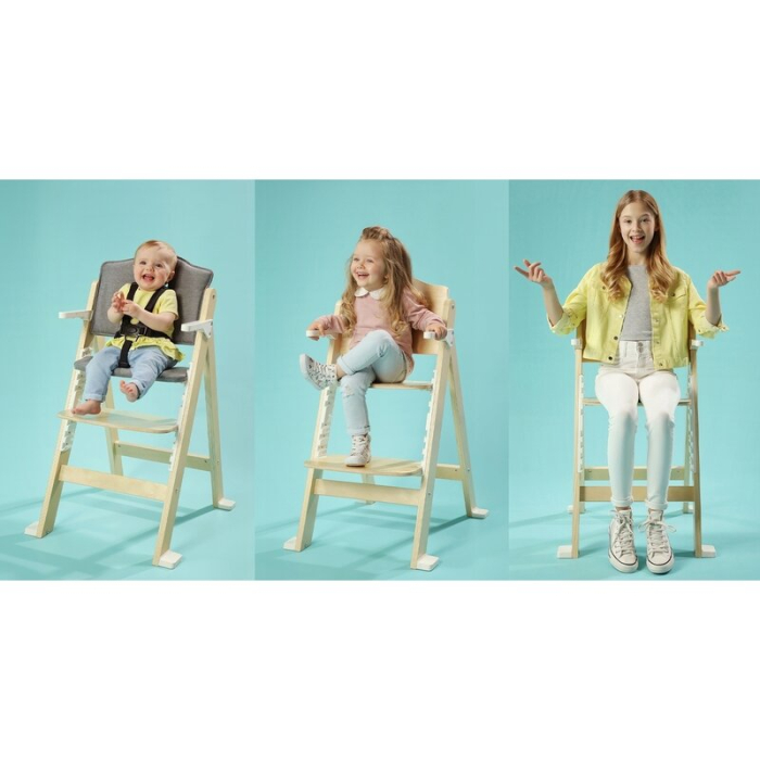 Scaun de masa, Lionelo, Floris, 3 in 1, Din Lemn, Transformabil, Reglabil pe inaltime in 4 pozitii, Suport picioare- 4 [19]