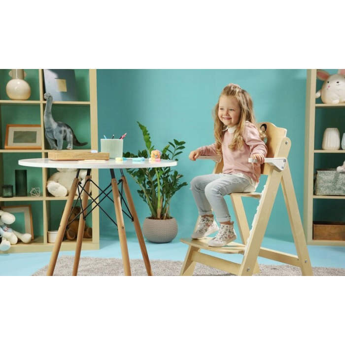 Scaun de masa, Lionelo, Floris, 3 in 1, Din Lemn, Transformabil, Reglabil pe inaltime in 4 pozitii, Suport picioare- 4 [33]
