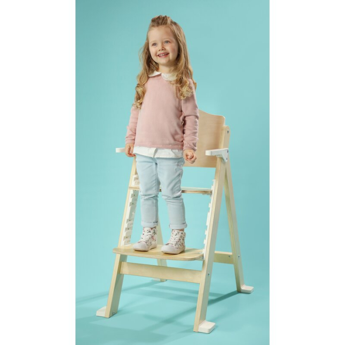 Scaun de masa, Lionelo, Floris, 3 in 1, Din Lemn, Transformabil, Reglabil pe inaltime in 4 pozitii, Suport picioare- 4 [29]