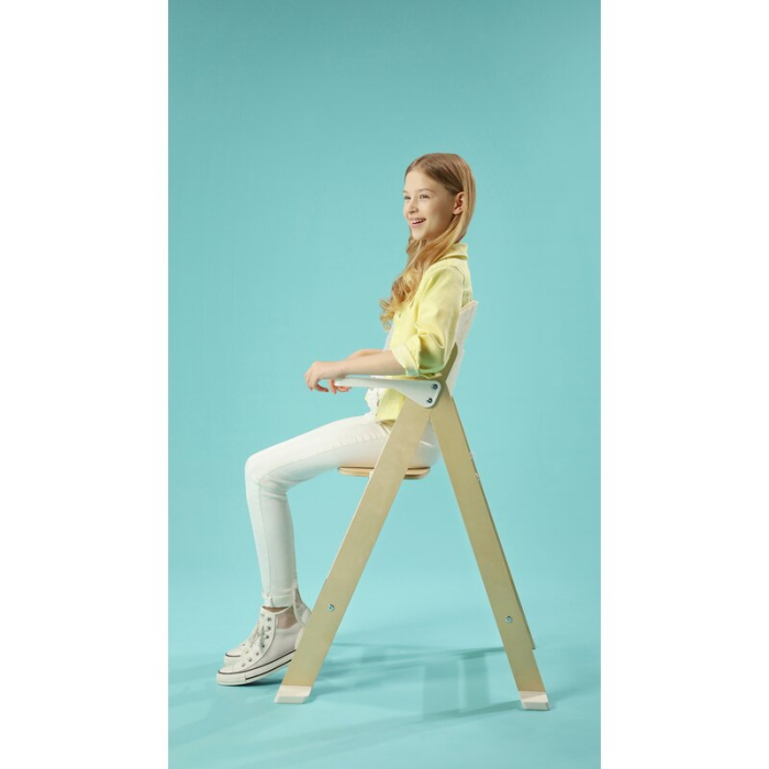 Scaun de masa, Lionelo, Floris, 3 in 1, Din Lemn, Transformabil, Reglabil pe inaltime in 4 pozitii, Suport picioare- 4 [20]