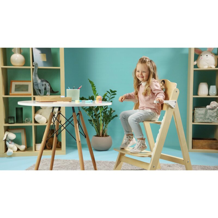 Scaun de masa, Lionelo, Floris, 3 in 1, Din Lemn, Transformabil, Reglabil pe inaltime in 4 pozitii, Suport picioare- 4 [18]