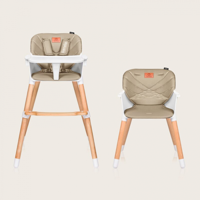 Scaun de masa, Lionelo, Koen, 2 in 1, Transformabil, Sustine 30 kg, 6 luni+, Bej [11]