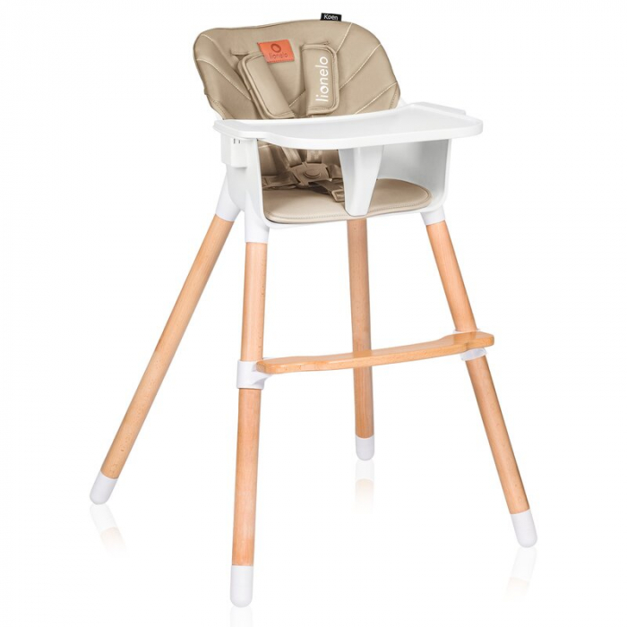 Scaun de masa, Lionelo, Koen, 2 in 1, Transformabil, Sustine 30 kg, 6 luni+, Bej [1]