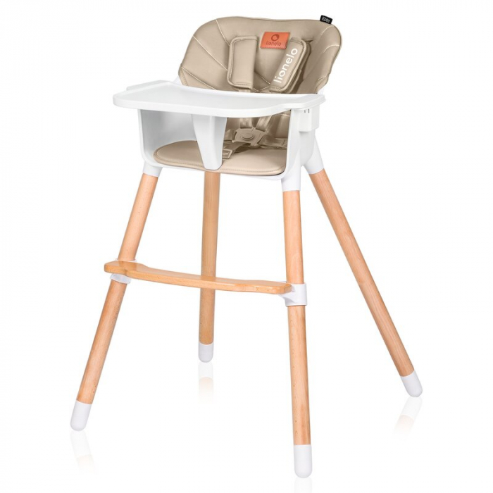 Scaun de masa, Lionelo, Koen, 2 in 1, Transformabil, Sustine 30 kg, 6 luni+, Bej [3]