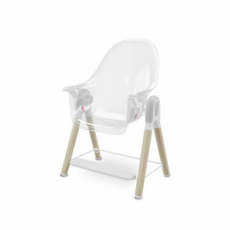 Lionelo - Scaun de masa Maya, 2 in 1, Transformabil, 3 pozitii de inclinare, Conform cu standardele europeane de securitate EN14988, EN12790, White [8]