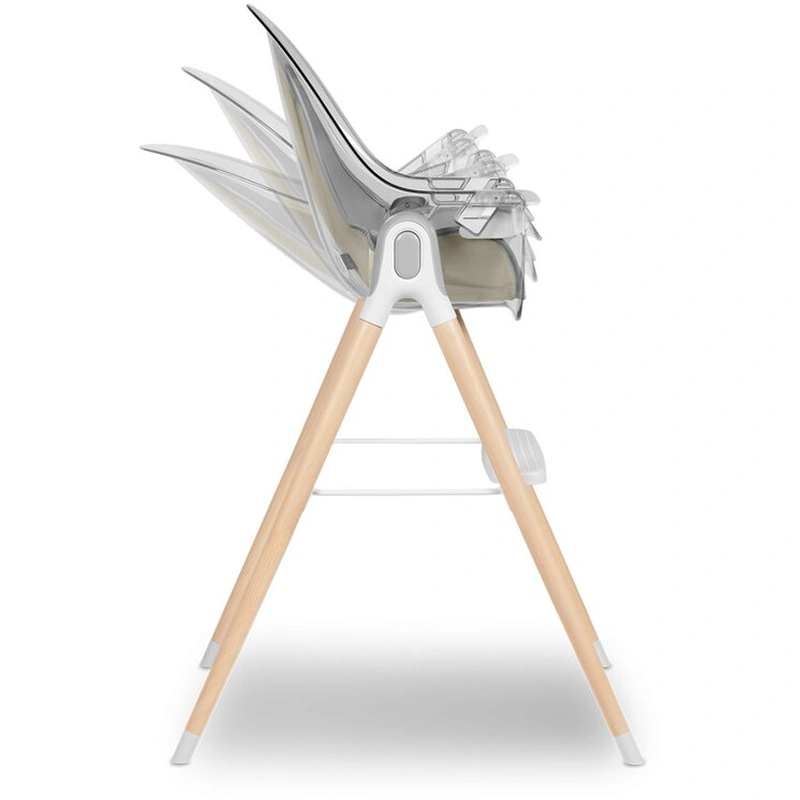 Lionelo - Scaun de masa Maya, 2 in 1, Transformabil, 3 pozitii de inclinare, Conform cu standardele europeane de securitate EN14988, EN12790, White [16]