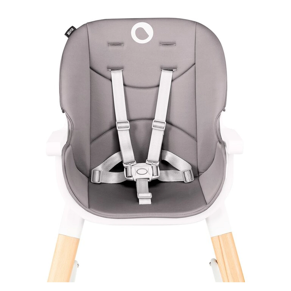 Lionelo - Scaun de masa Mona, 4 in 1, Transformabil, Reglabil in inaltime in 3 pozitii, Conform cu standardele europene de securitate EN14988, EN16120, Stone [16]