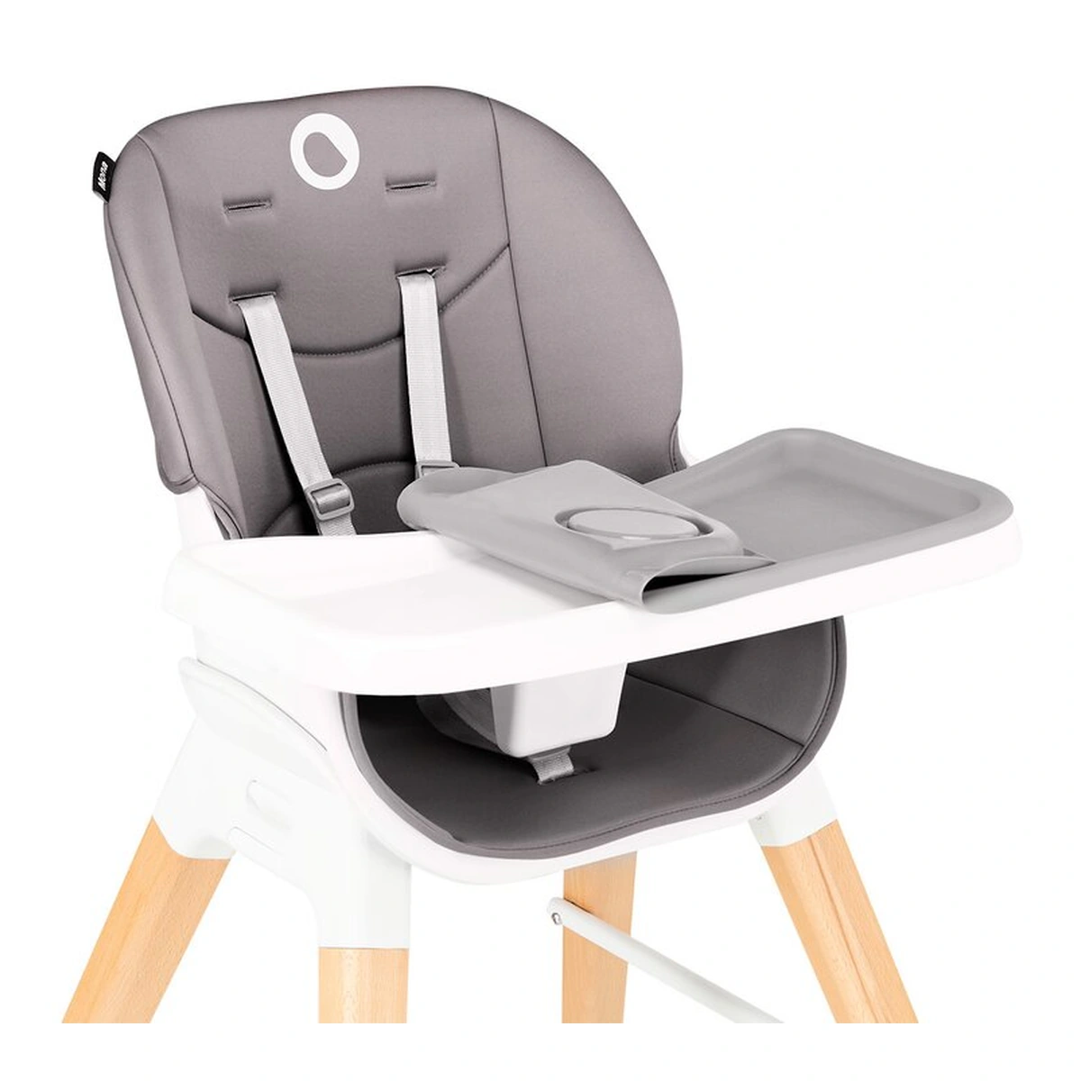 Lionelo - Scaun de masa Mona, 4 in 1, Transformabil, Reglabil in inaltime in 3 pozitii, Conform cu standardele europene de securitate EN14988, EN16120, Stone [8]