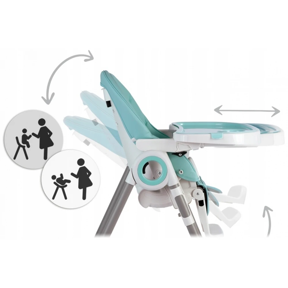 Scaun de masa multifunctional Nukido Belo - Albastru deschis [2]