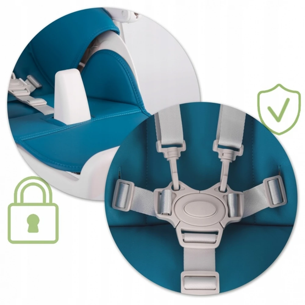 Scaun de masa multifunctional Nukido Belo - Albastru inchis [4]