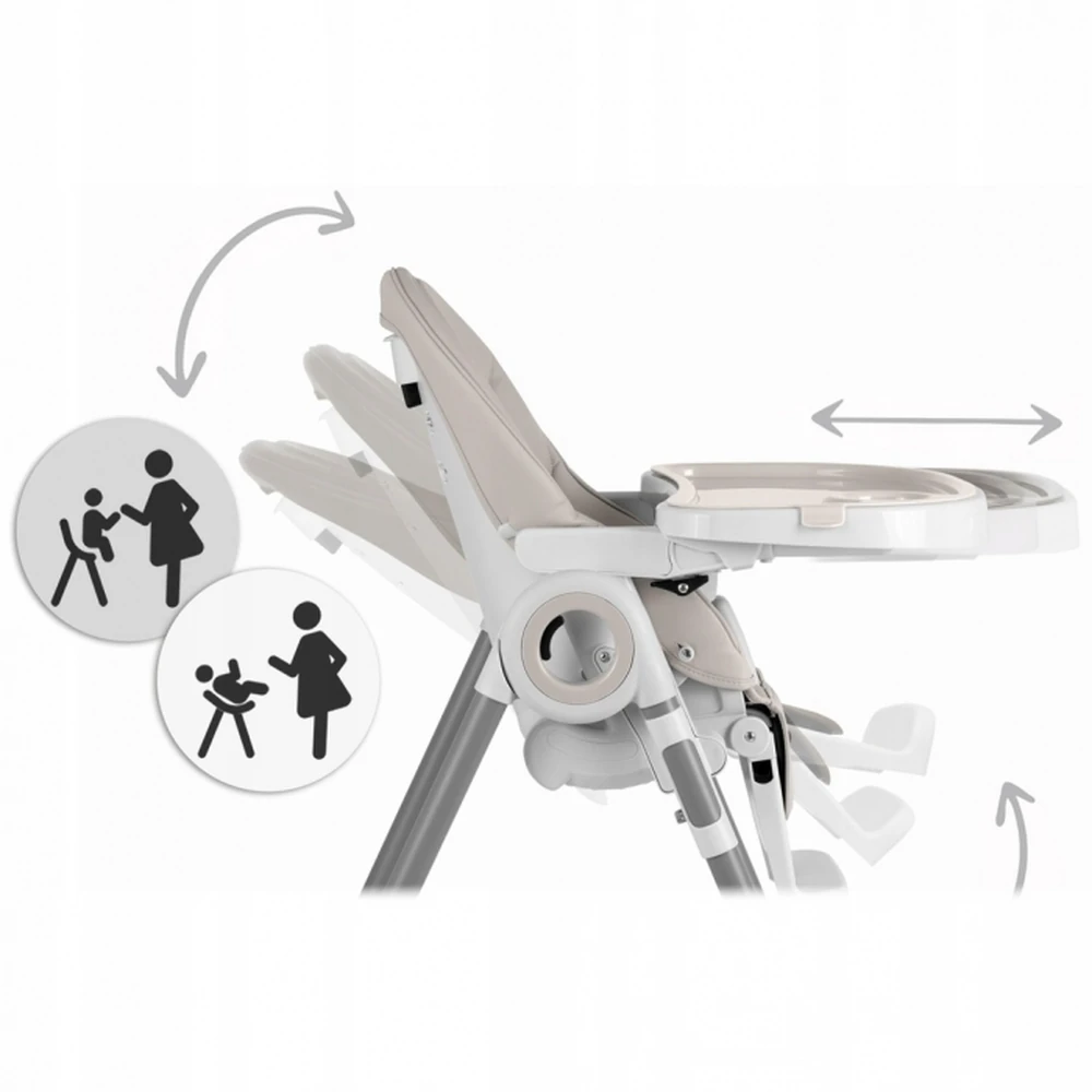 Scaun de masa multifunctional Nukido Belo - Gri [6]