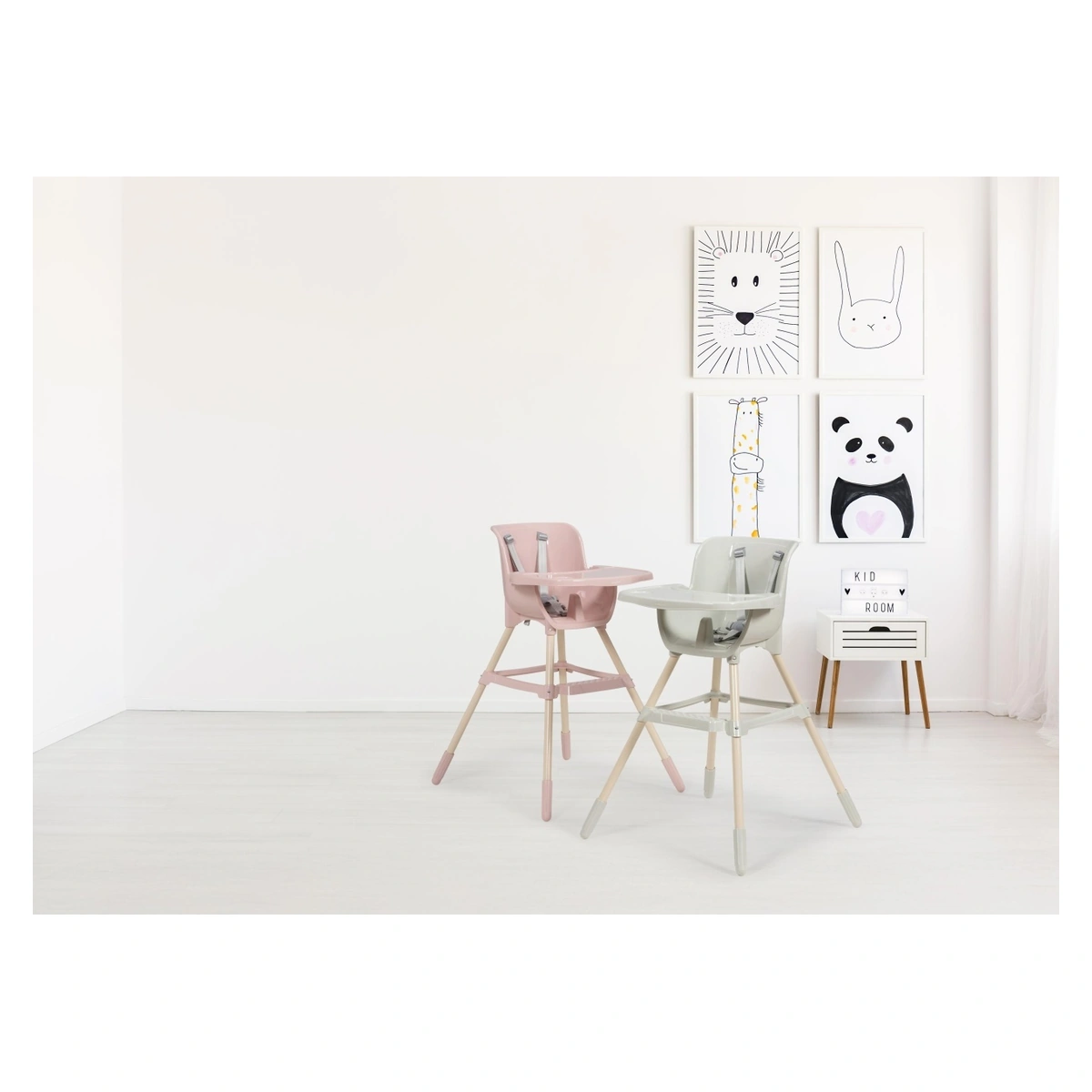 Scaun de masa pentru copii, BabyJem, Roz [7]