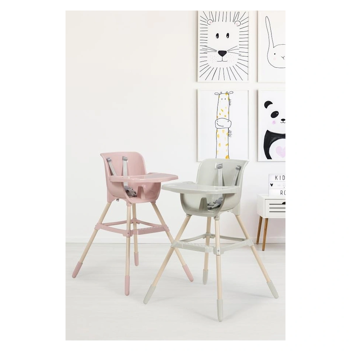 Scaun de masa pentru copii, BabyJem, Roz [8]