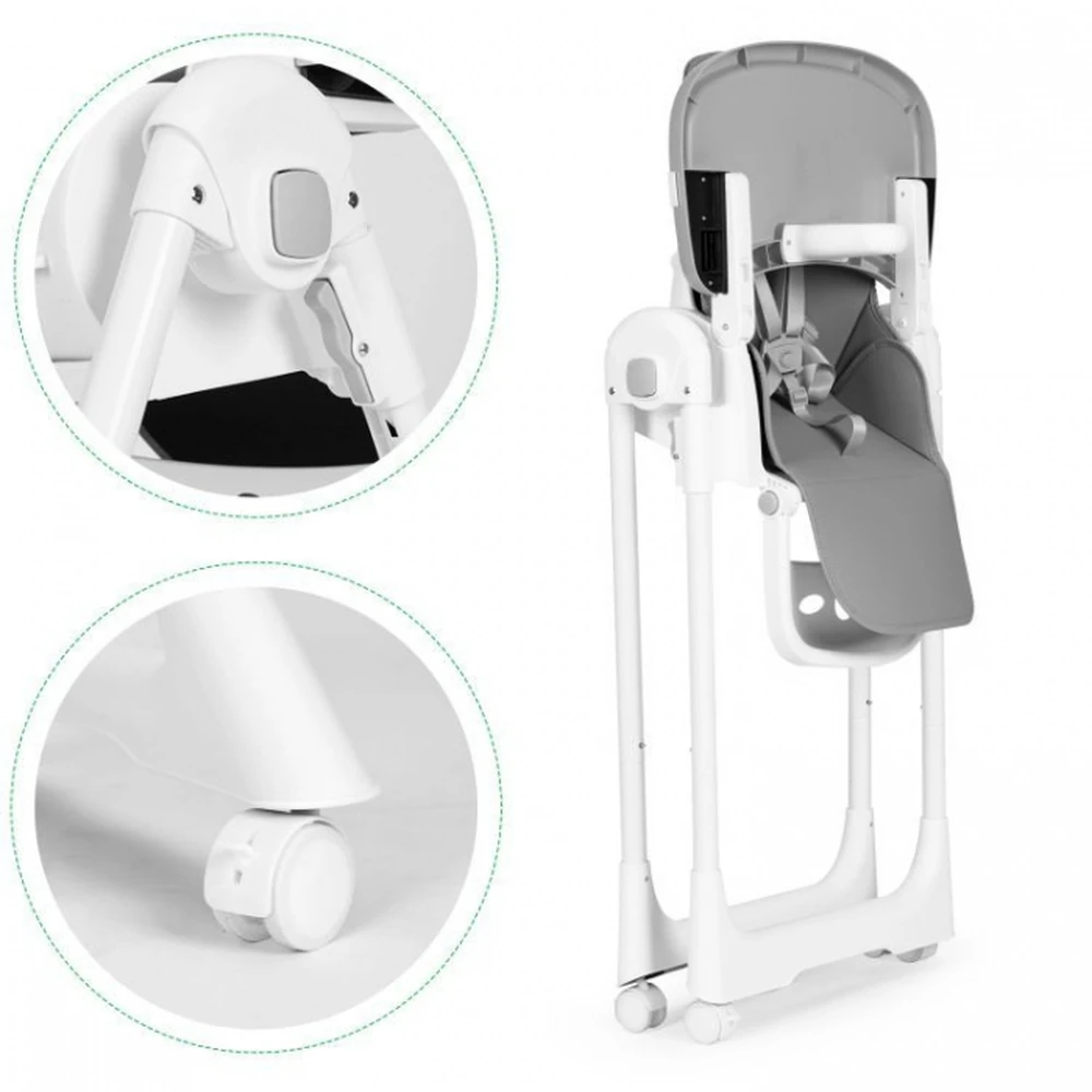 Scaun de masa pentru copii Ecotoys - Gri inchis [6]