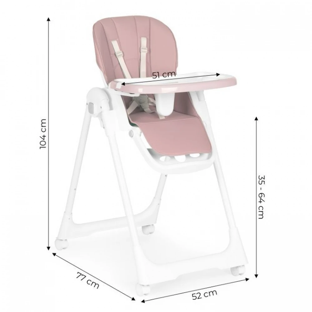 Scaun de masa pentru copii Ecotoys - Roz [9]