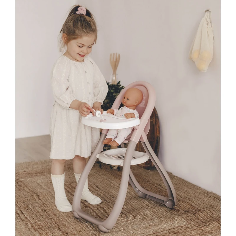 Scaun de masa pentru papusi Smoby Baby Nurse maro [5]
