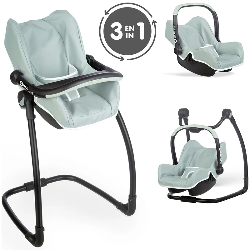 Scaun de masa pentru papusi Smoby Maxi Cosi Quinny 3 in 1 albastru [2]