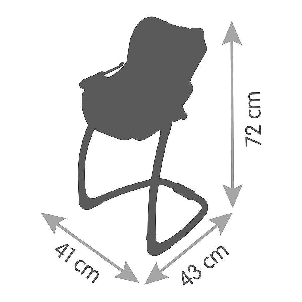 Scaun de masa pentru papusi Smoby Maxi Cosi Quinny 3 in 1 albastru [3]