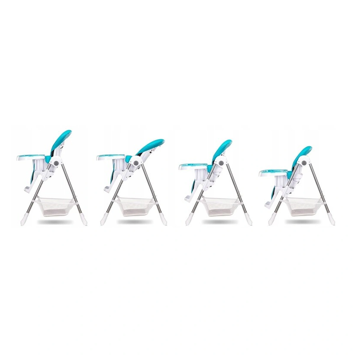 Lionelo - Scaun de masa Reglabil, 6 Pozitii pe inaltime, Spatar reglabil in 3 pozitii, Linn Plus din metal, Conform cu standardul europeane de securitate EN14988, Turcoaz [5]