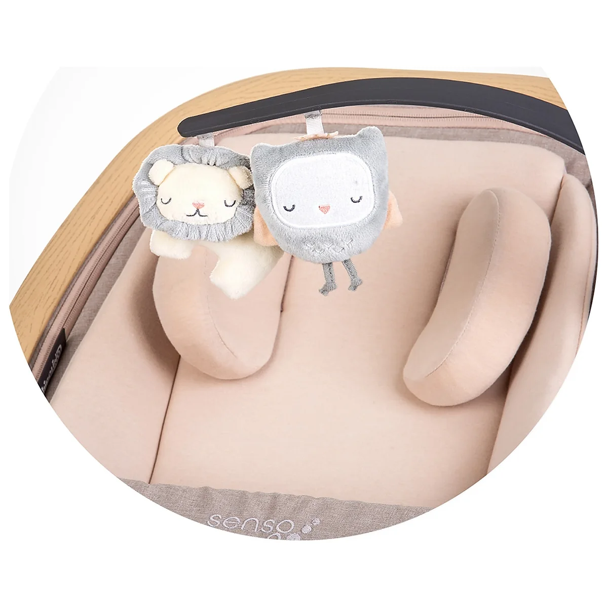 Scaunel balansoar Chipolino Senso biscotta wood 6 luni [6]