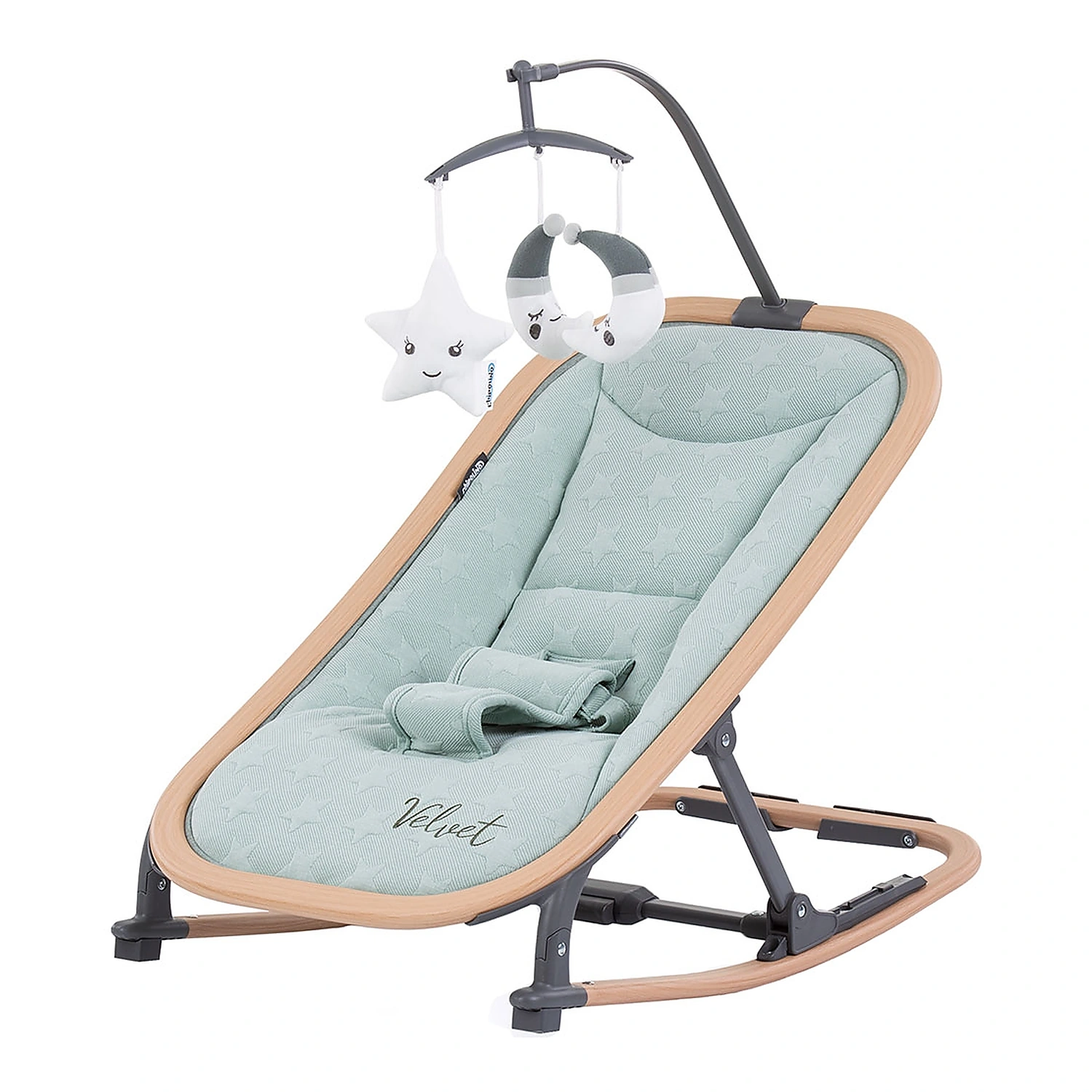 Scaunel balansoar Chipolino Velvet aloe wood [1]