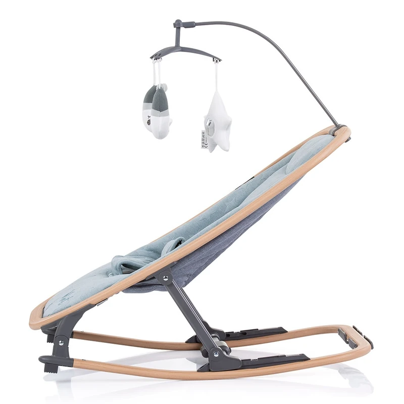 Scaunel balansoar Chipolino Velvet sky wood [2]