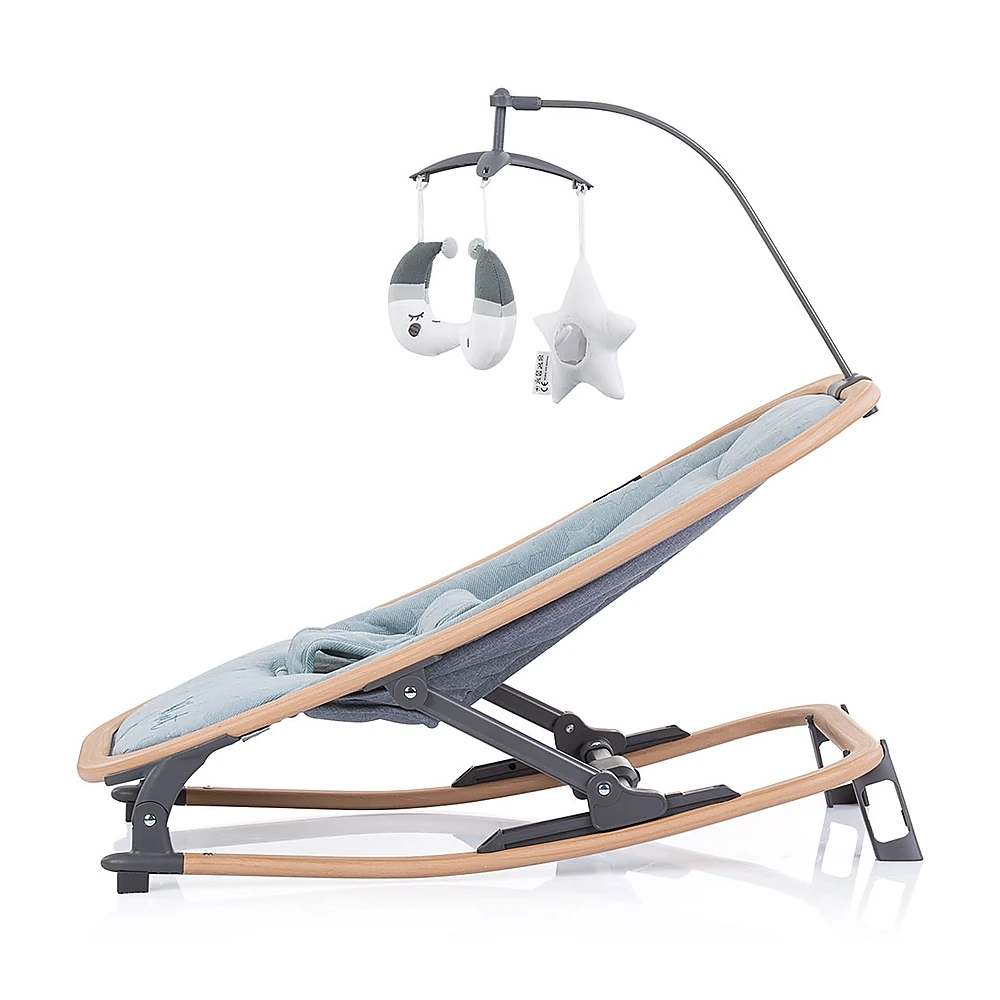 Scaunel balansoar Chipolino Velvet sky wood [4]