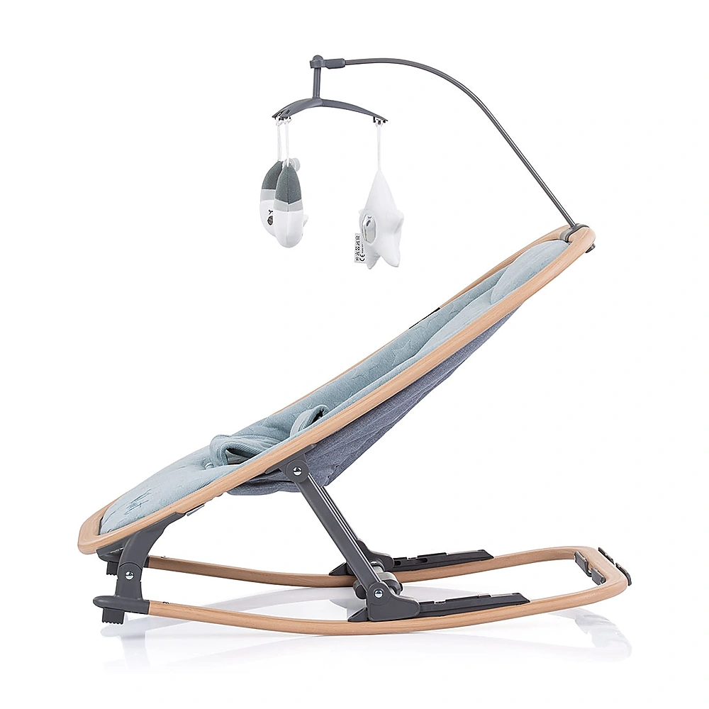 Scaunel balansoar Chipolino Velvet sky wood [2]