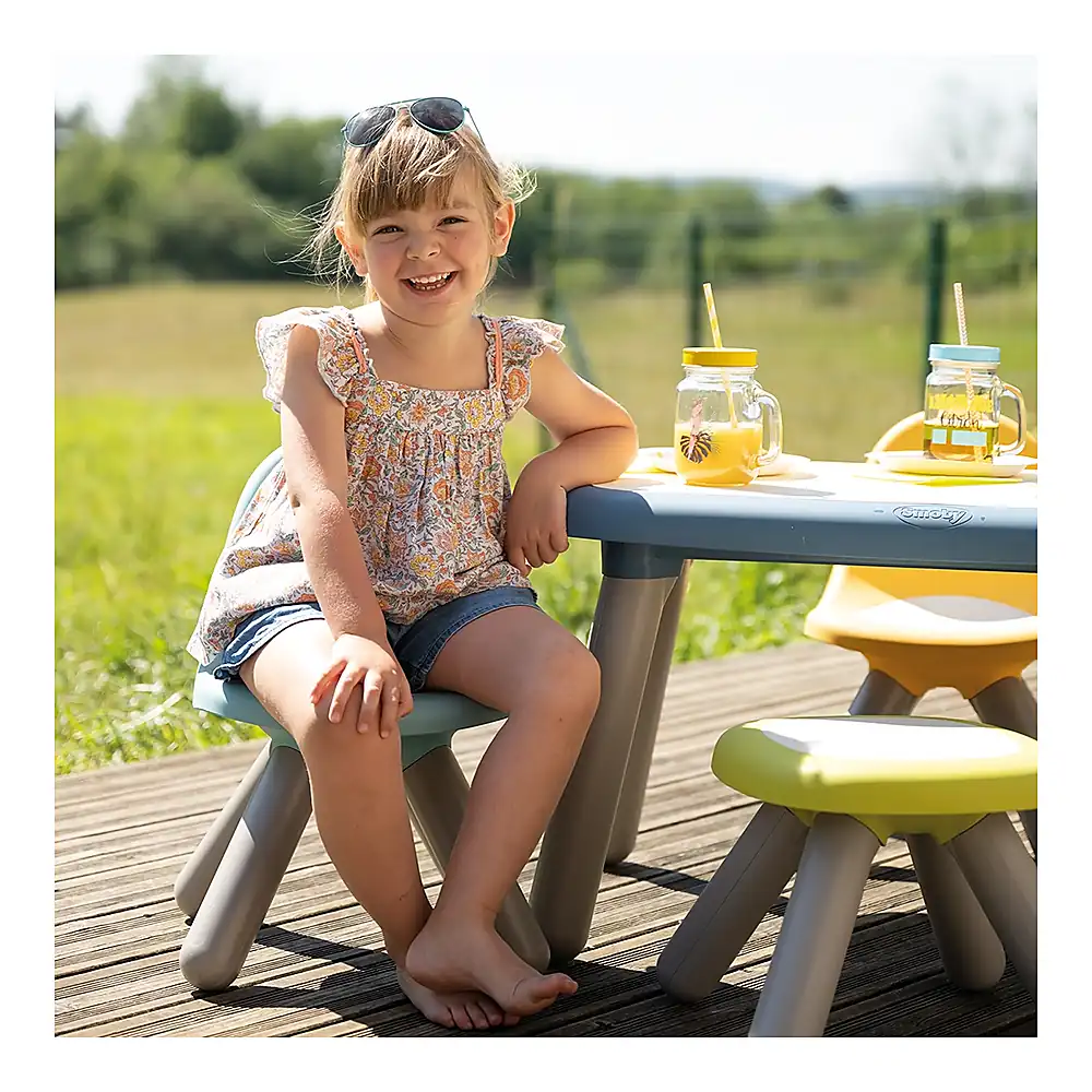 Scaunel cu spatar pentru copii Smoby albastru [3]