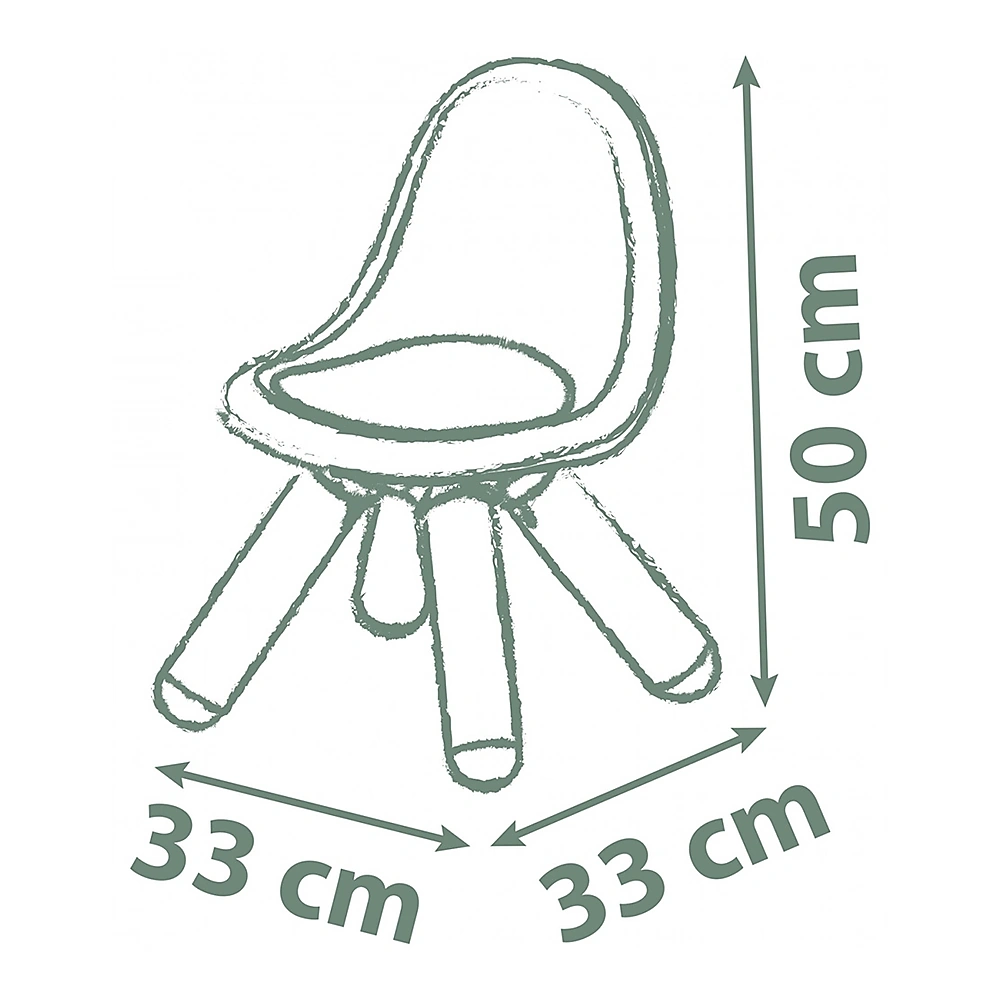 Scaunel cu spatar pentru copii Smoby Life, Terra cotta [2]