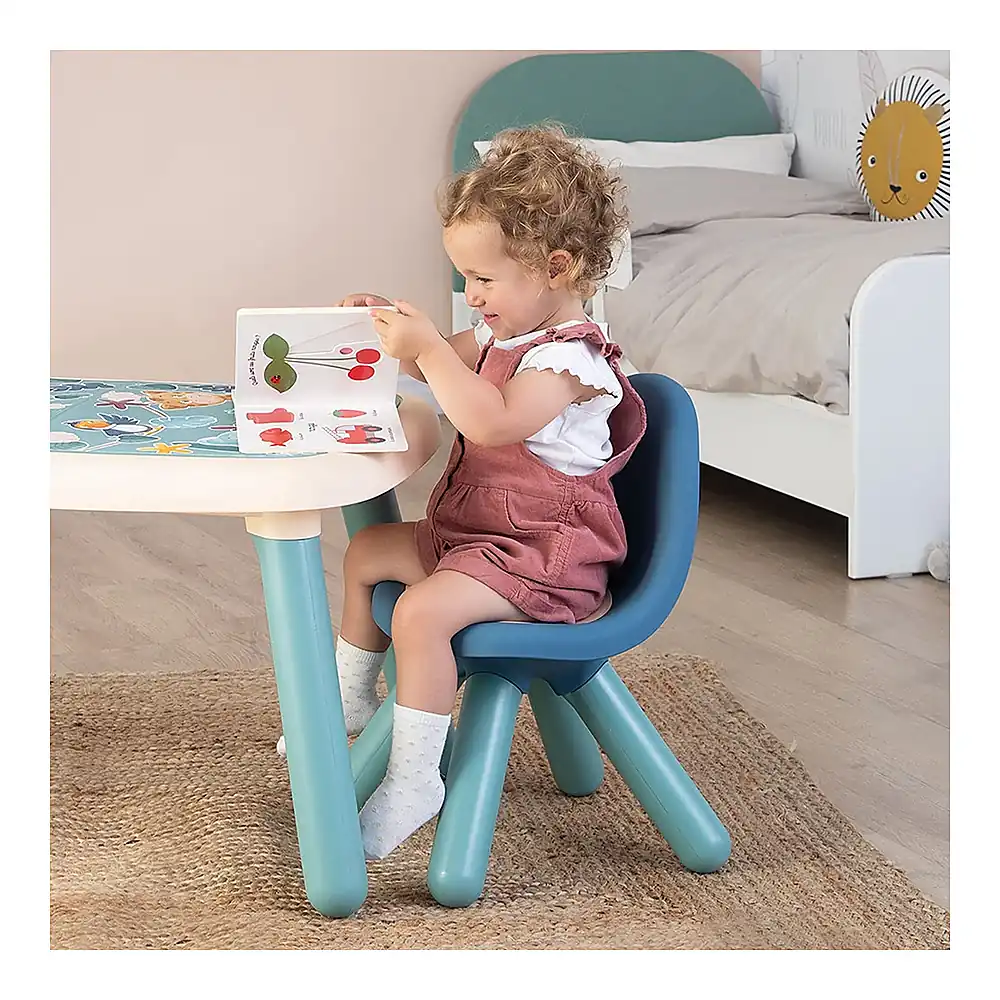 Scaunel cu spatar pentru copii Smoby Little albastru [4]