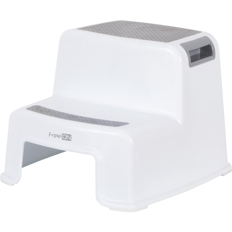 Scaunel Inaltator WC in Doua Trepte, FreeON, White & Grey [1]