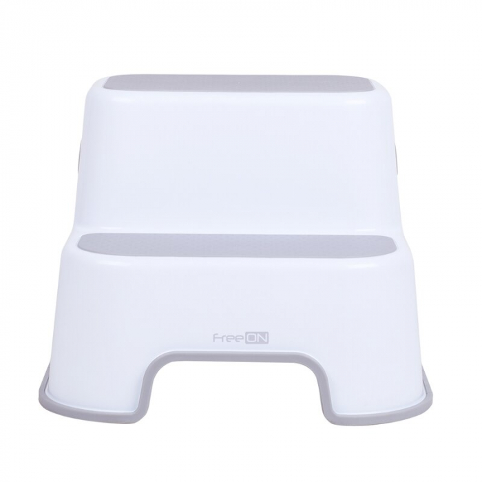 Scaunel Inaltator WC in Doua Trepte, FreeON, White & Grey [4]