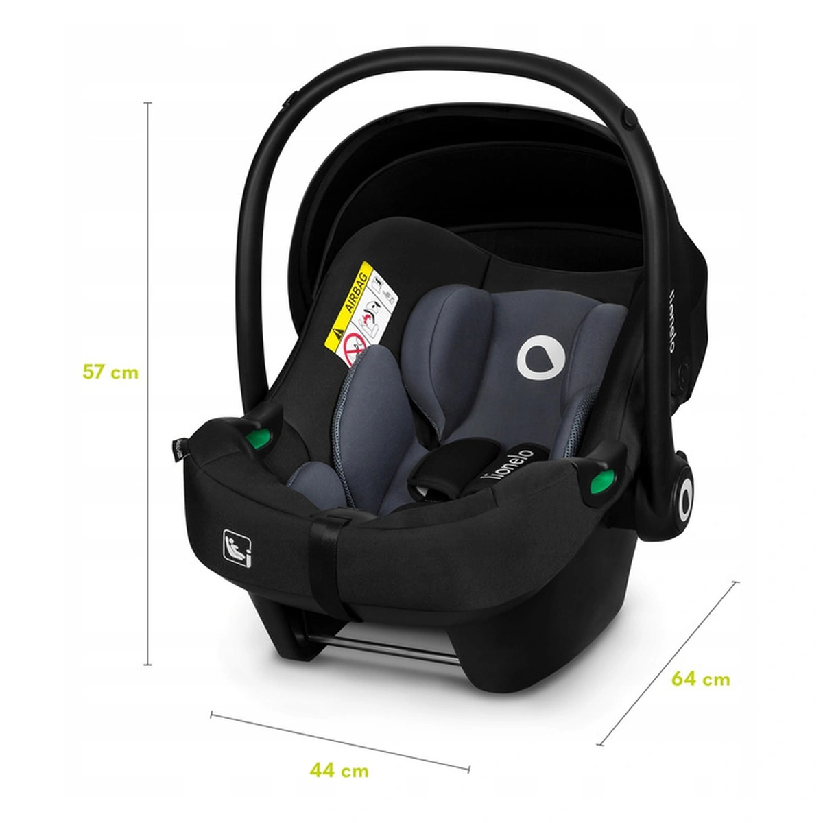 Scoica auto, Lionelo, i-Size Astrid, 0-13 Kg, 40-87 cm, Testat ADAC [11]