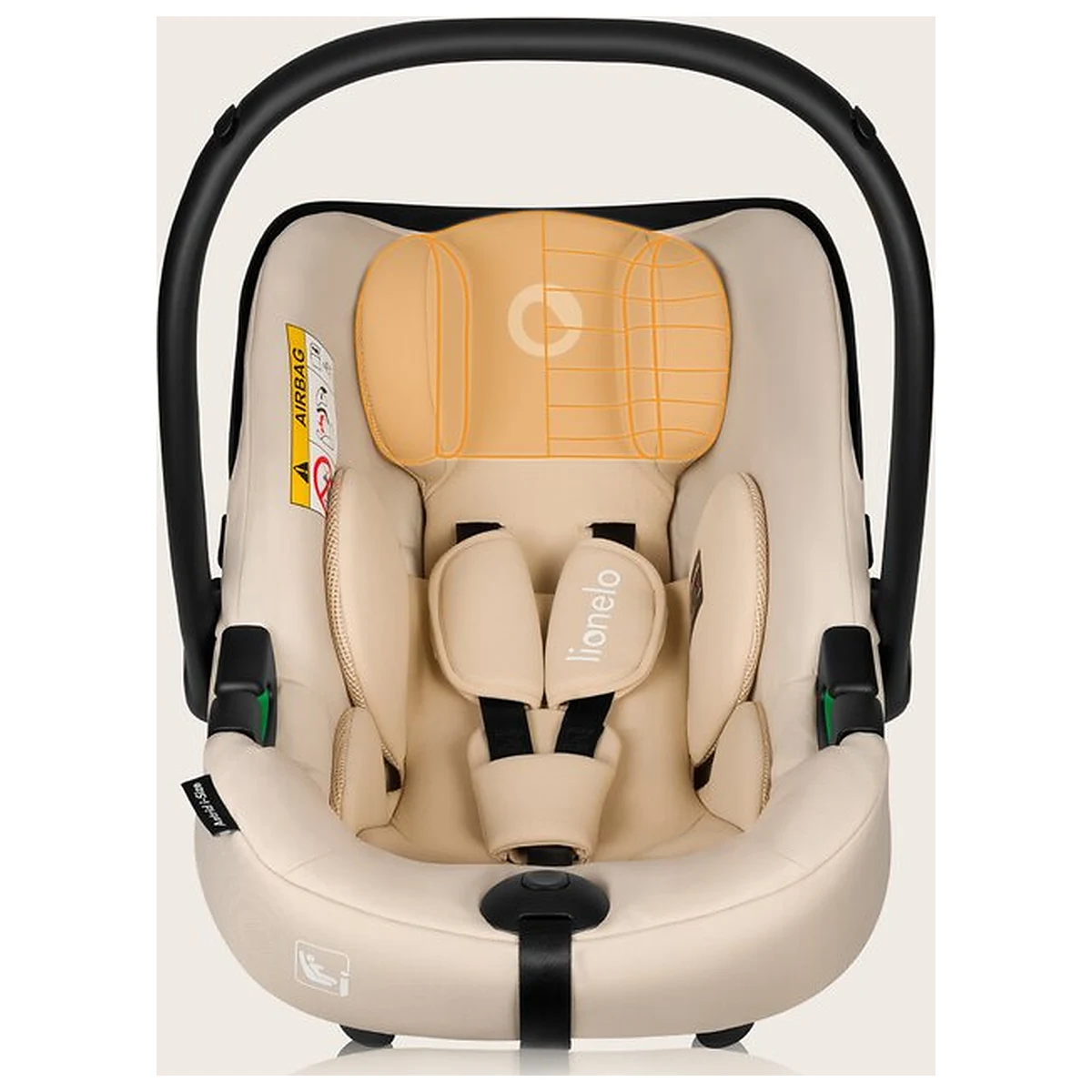 Scoica auto, Lionelo, i-Size Astrid, 0-13 Kg, 40-87 cm, Testat ADAC, Bej [19]