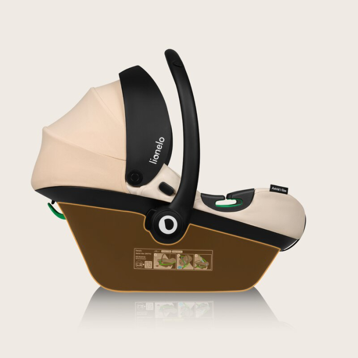 Scoica auto, Lionelo, i-Size Astrid, 0-13 Kg, 40-87 cm, Testat ADAC, Bej [26]