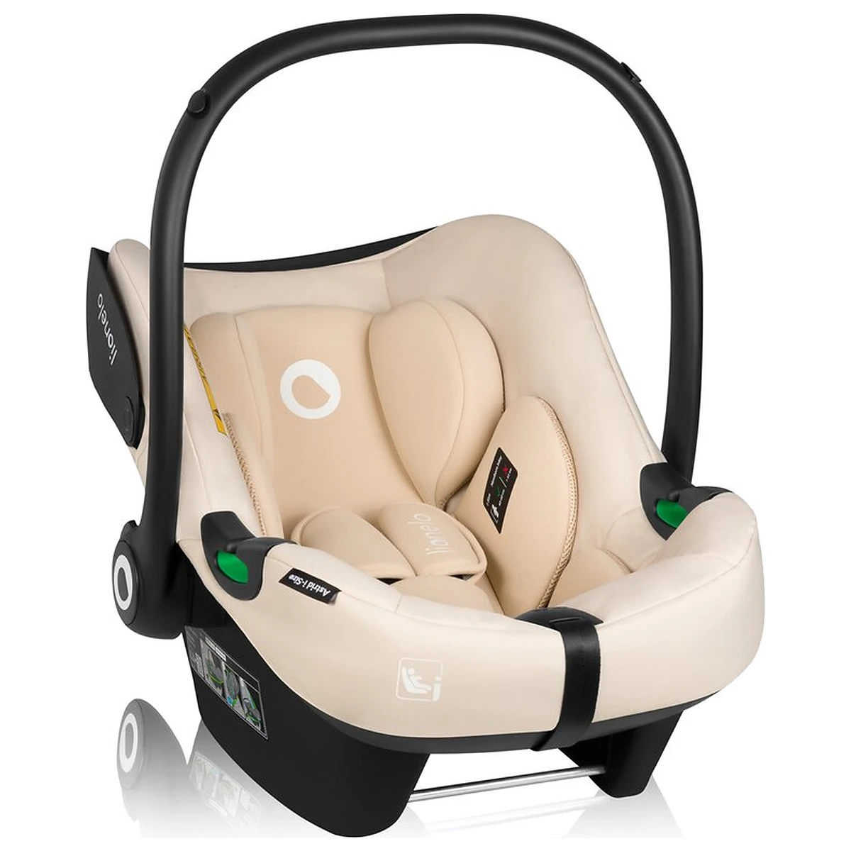 Scoica auto, Lionelo, i-Size Astrid, 0-13 Kg, 40-87 cm, Testat ADAC, Bej [5]