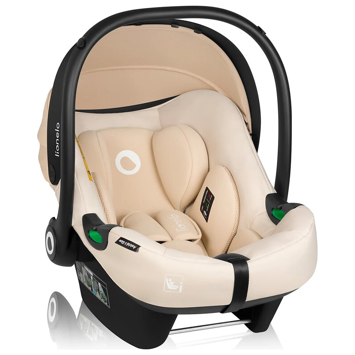 Scoica auto, Lionelo, i-Size Astrid, 0-13 Kg, 40-87 cm, Testat ADAC, Bej [6]