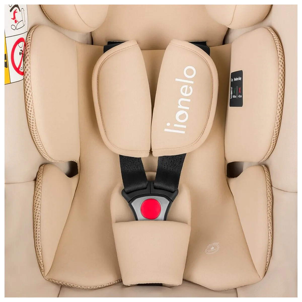 Scoica auto, Lionelo, i-Size Astrid, 0-13 Kg, 40-87 cm, Testat ADAC, Bej [11]
